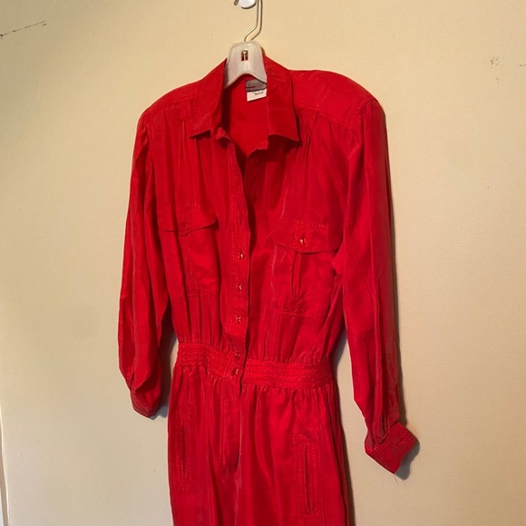 Vintage Silk Jumpsuit - Picture 1 of 3